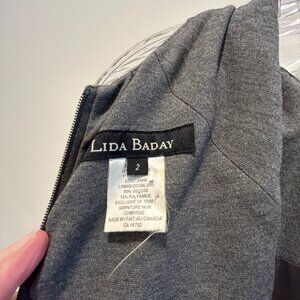 Lida Baday Gray Sleeveless Pencil Dress - size 2